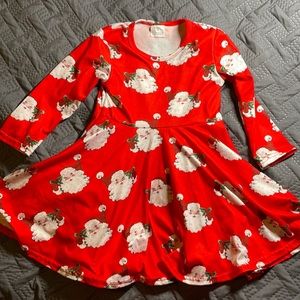 🍀4/$20 - NWT - Vintage Santa dress - 2T